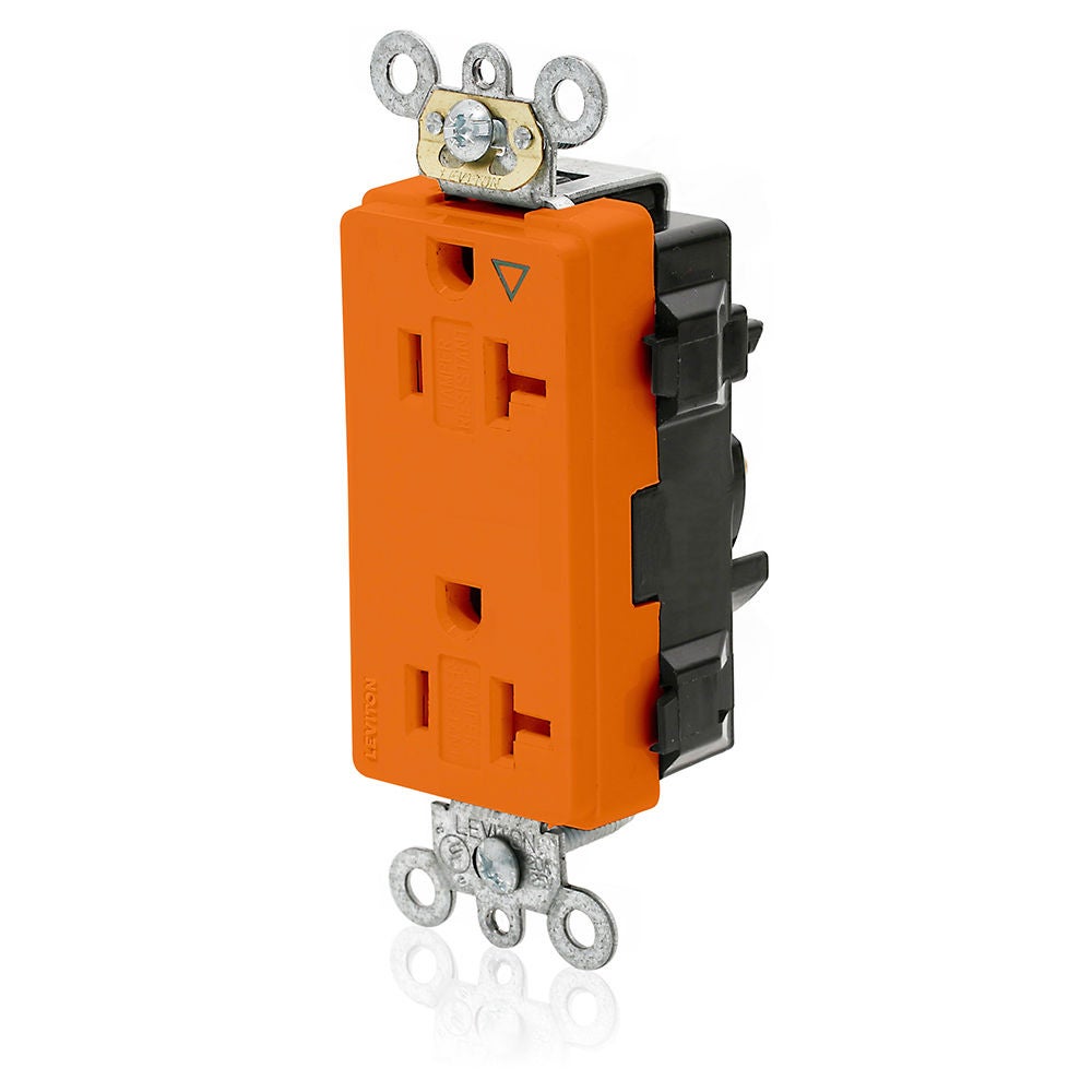 MT163-IGO Lev-lok Modular Receptacle with Isolated Ground Angled