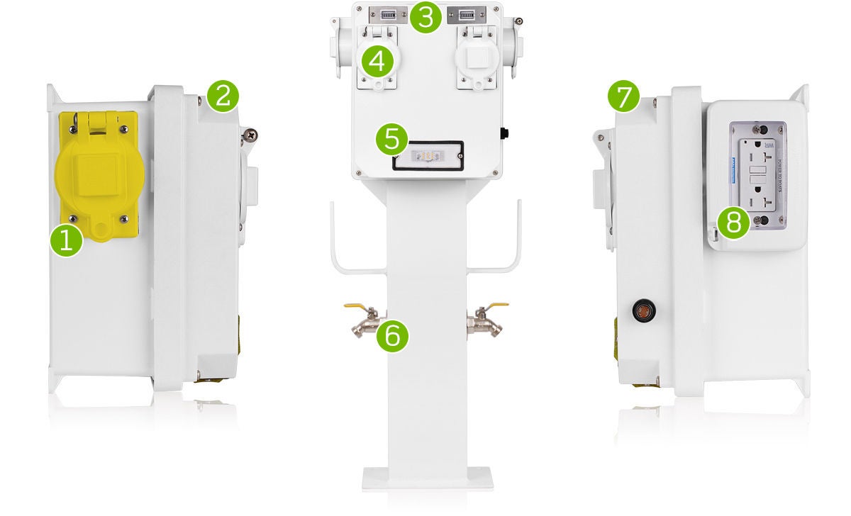 Dockhead Marine Power Pedestals Hotspots