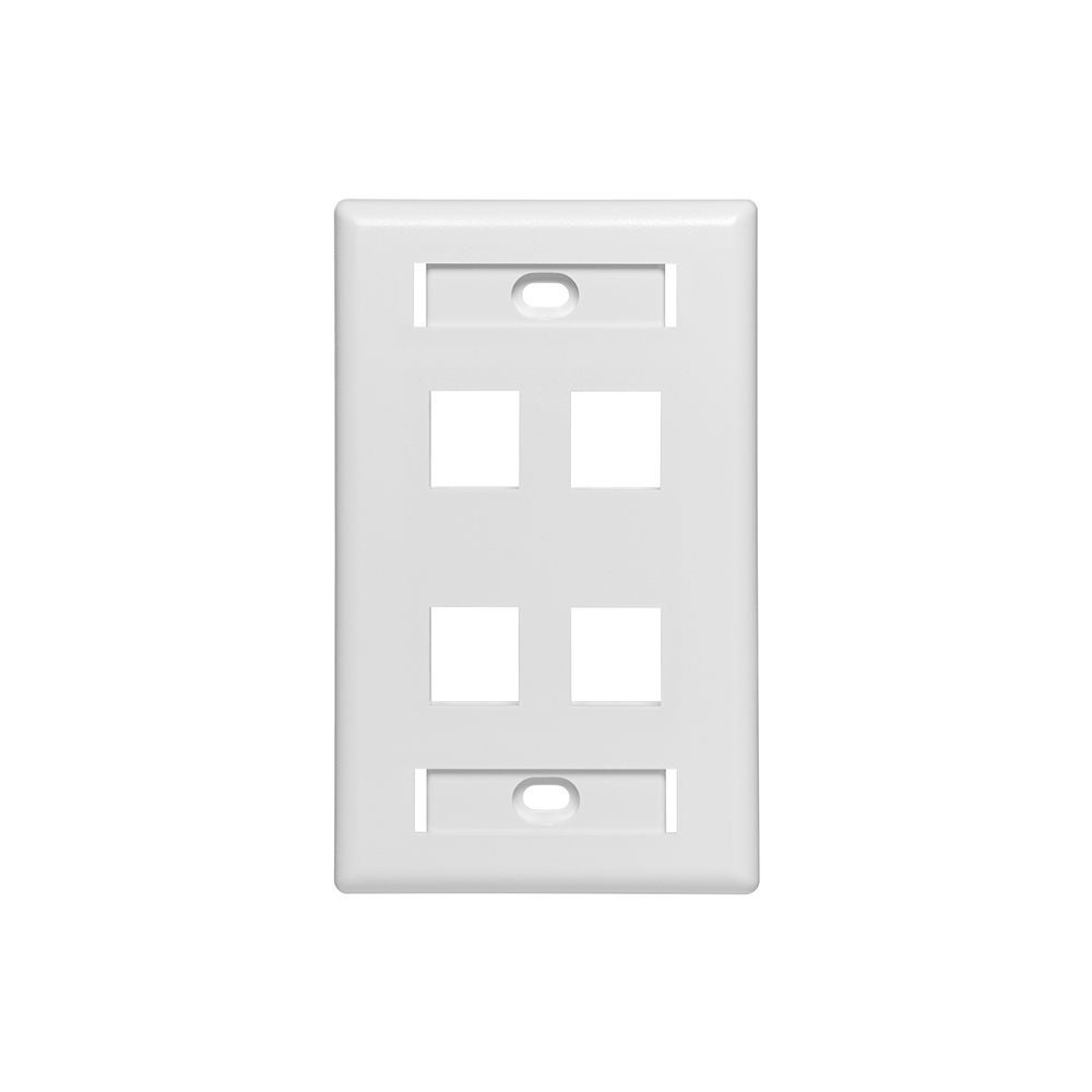 QUICKPORT Single-Gang Wallplates with ID Windows