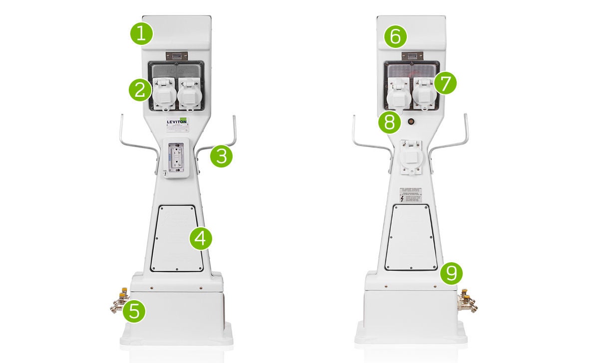 Docksider Marine Power Pedestals Hotspots