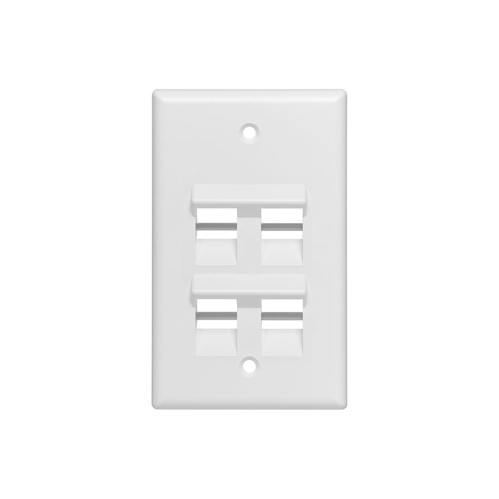 QUICKPORT Angled Single-Gang Wallplates