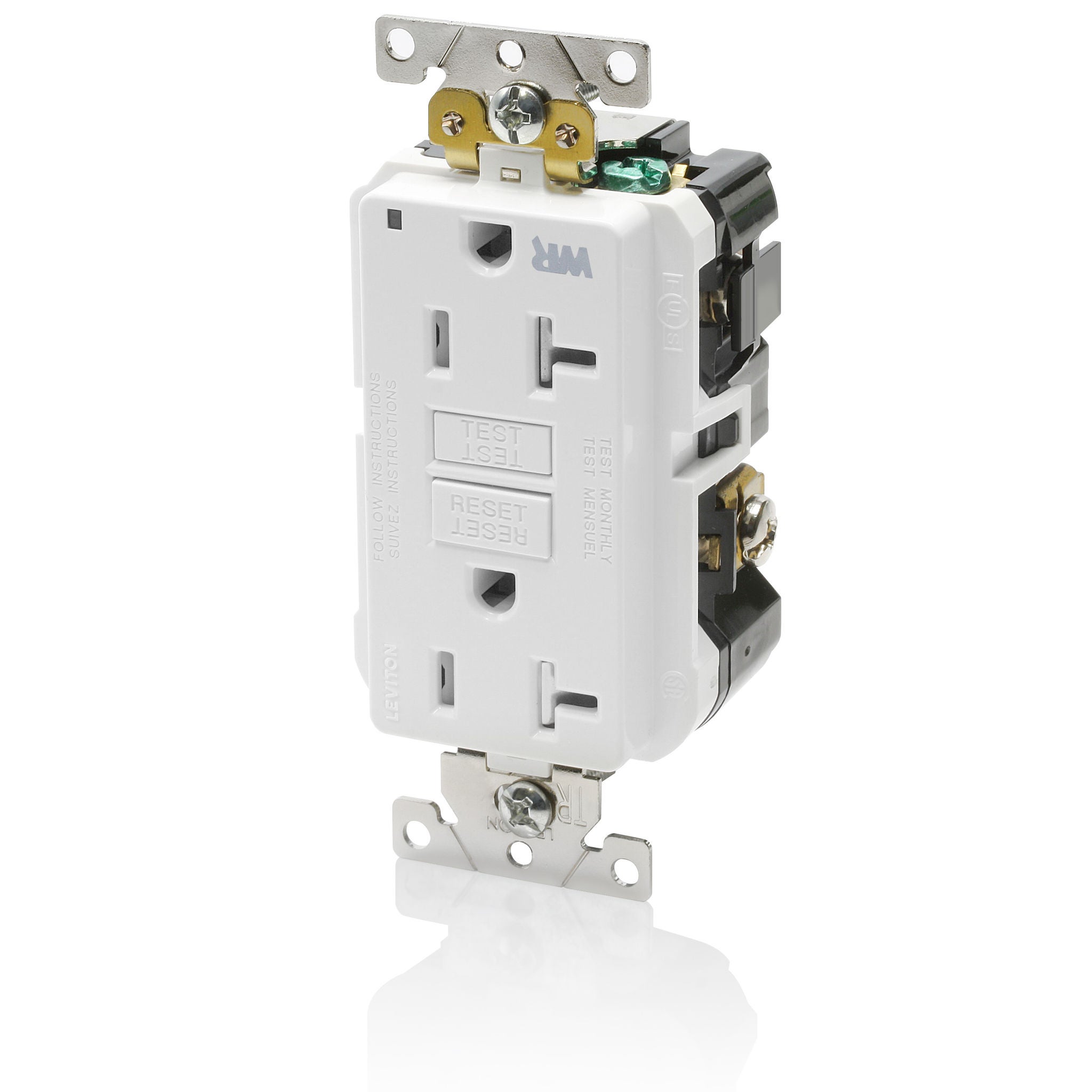 G5362-WTW GFCI Receptacle Angled