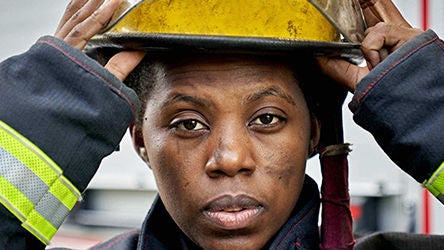 Female firefighter