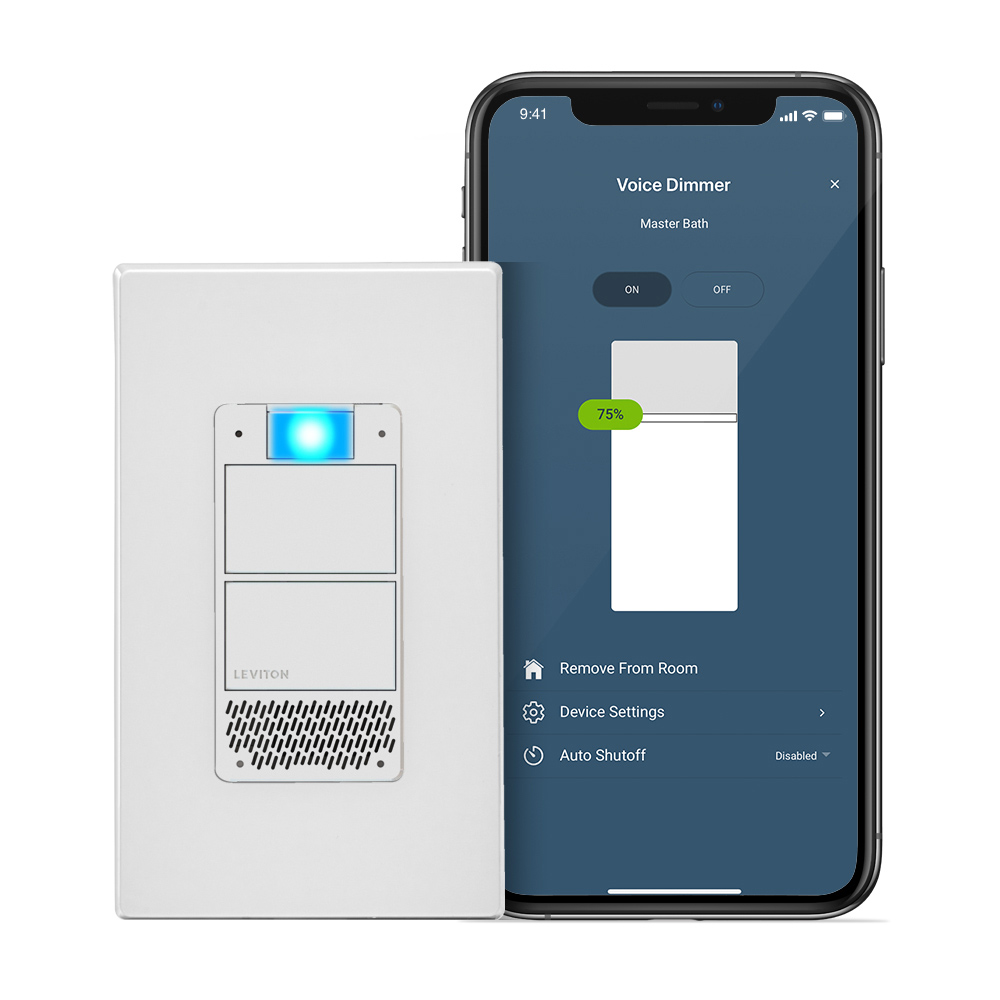 Product image for Decora Smart Voice Dimmer Switch with Amazon Alexa Built-in, Wi-Fi 1st Gen, Neutral Wire Required, Wired 3-Way